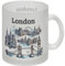 Skyline London Glas Tasse mit Spruch London Stilvoller City Mug mit Big Ben Tower Bridge London Eye Buckingham Motiven UK Tasse