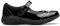 Clarks Relda Spark K. Oxford Ballerine Bambina, Vernice nera, 1.5 UK Child X-Wide