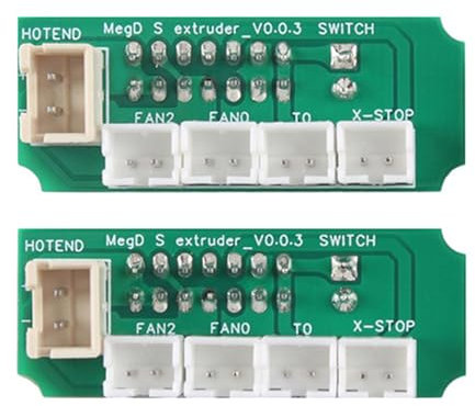 BHFYOB Anycubi S 3D Druck Ersatzteil Extruder Transfer Adapter Plate Board für Megai3 3D Drucker 2 Stück