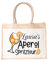 LIEBTASTISCH - Jutetasche mit Personalisierung - Aperol Spritz - Geschenk-Tasche - Verpackung - Kollegin - Freundin - Getränk (S)