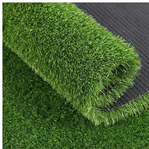 AKADIL Artificial Grass Roll - 30mm Pile Carpet, Artificial Grass Rug Outdoor Indoor, Fake Grass Lawn of Green High Density, Party Wedding Christmas Rug for Balcony Kitchen Backyard (4m x 1m)