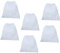 FRCOLOR 6Pcs White Non-Woven Nail Dust Collector Bag Nail Suction Dust Collector Pouches Replacement Bag for Salon Tools