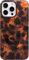 Efitoo Tortoise Shell Phone Case for iPhone 12 Pro Max/iPhone 13 Pro Max Cheetach Leopard Print Animal Amber and Black Pattern Protective Shockproof Aesthetic Women Girls Hard Brown Cover