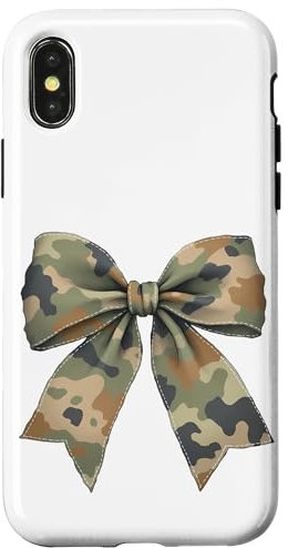 Camouflage-Schleife Hülle für iPhone X/XS