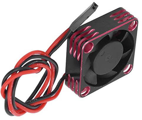 30 X 30 Mm Aluminiumkühlungslüfter 28000 U/Min für RC540 Pinselmotor - Hochleistungskühlungslüfter für RC -Autos, Drohnen und Zubehör - Aluminiumdesign