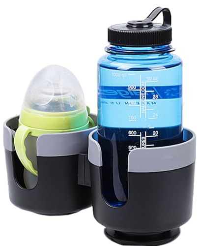 Cup Holder Extender - Adapter Expandable Car Mount, Travel Mug Organizer | Expander 2-In-1 Drink Adapter, Base Water Bottle Vehicle Extender, Slot WiContainer Console Insert