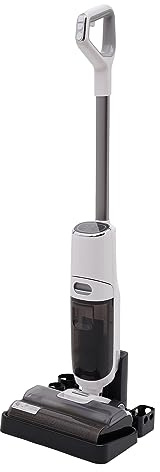 Smart Wet Dry Vacuum,Cordless Hardwood Floor Cleaning Machine Floor Cleaner,250W Cordless Wet Dry Vacuum Washer For Hard Floors Carpets, 25 Kpa Suction, Led Display, Self Cleaning,Black White