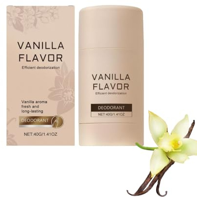 Deodorant Stick Vanille, Natürliches Deo für Damen & Herren, Langzeit Frische gegen Körpergeruch, Vegan und Ohne Aluminium, Für Empfindliche Haut und Tägliche Pflege (1)
