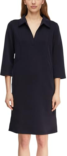 Comma Minikleid mit Polokragen und Nahtdetails