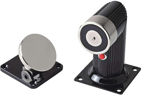 ORYKEY Support de porte électromagnétique anti-feu à ventouse magnétique avec bouton de déverrouillage – Montage au sol
