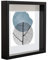BD ART 23 x 23 cm Box 3D Marco de Fotos con Paspartu 13 x 13 cm, Negro