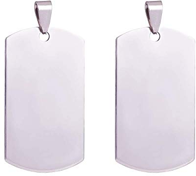 BENECREAT 20 Pack Colgante de Acero Inoxidable Etiqueta para Estampación Accesorios de Manualidad para Fabricación de Pulsera Collar - Escudo