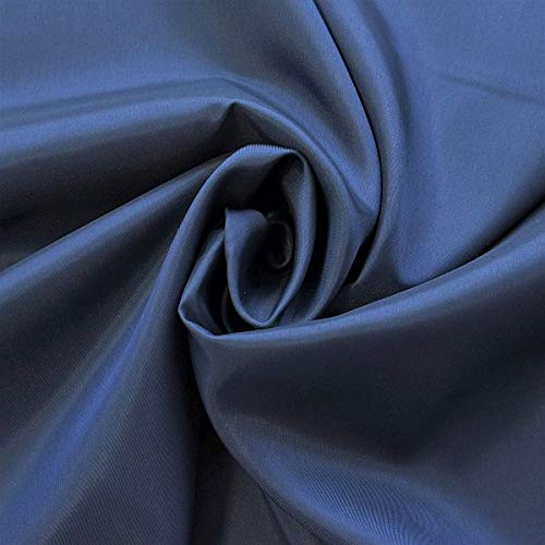 Acetat Taft Futterstoff Stoff Meterware Dunkel-Blau
