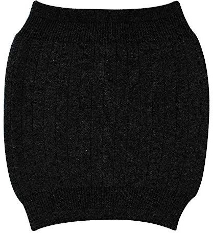 Milya Winter Kaschmir Nierenwärmer Rückenwärmer Elastisch Taille Unterstützung, Einheitsgröße, Schwarz Plüschfutter