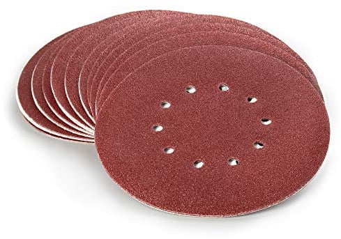 Wabrasive Wand und Deckenschleifer Schleifscheiben 225 Klett | 25 Stück | Korn 100 | Schleifpapier 225mm Klett 10 Loch | Geeignet für Trockenbauschleifer, Flex Giraffe Schleifmaschine