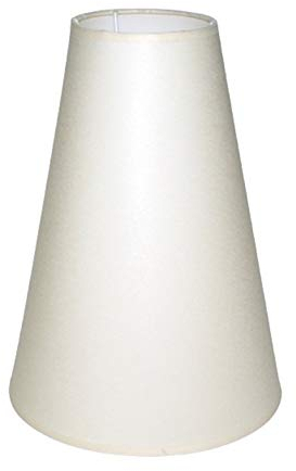 LampyAbazury.com Abat-jour de 250 x 120 x 400 mm - Diamètre inférieur x diamètre supérieur x hauteur - Cône - Coton blanc - Pour douille E27 (grand) - Abat-jour de 25 x 12 x 40 cm.