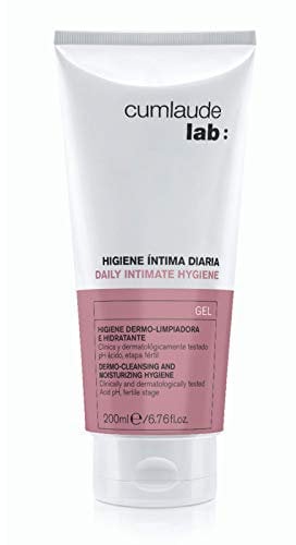 Cumlaude Lab Higiene Íntima Diaria - Gel Limpiador con Propiedades Hidratantes y Protectoras para la Zona Íntima, con Ácido Hialurónico y Ácido Láctico, pH Ácido - 200 ml