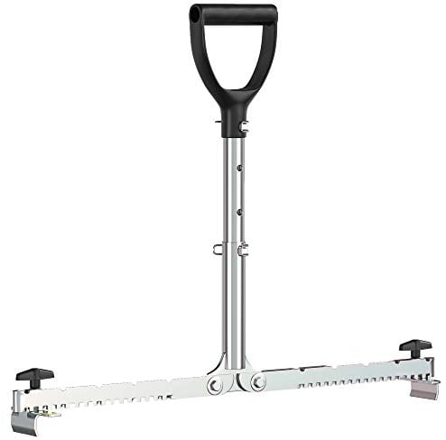 Karl Dahm Plattenheber mit langem & höhenverstellbarem Tragegriff I Profi-Plattenheber für Fliesen & Platten 30-62 cm I Zusammenklappbar & leicht transportierbar I Tragkraft bis 60 kg – 12018