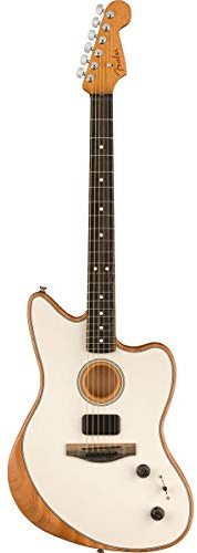Fender American Acoustasonic Jazzmaster Arctic White - Westerngitarre