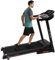 ISE Cinta de Correr eléctrica Plegable Pro, Motor silencioso de 3 HP, Pantalla LCD multifunción de 1-16KM/H con 12 programas de Ejercicio, inclinación automática, MAX.120kg