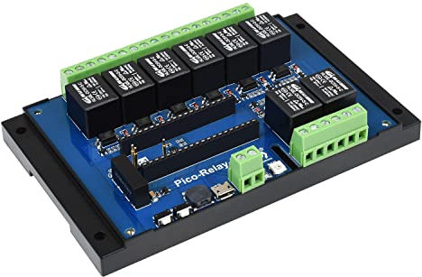 Módulo de relé de 5 V 8 canales Breakout Shield HAT Kit de placa de expansión para RasPi RPI Raspberry Pi PICO RP2040 caso accesorio