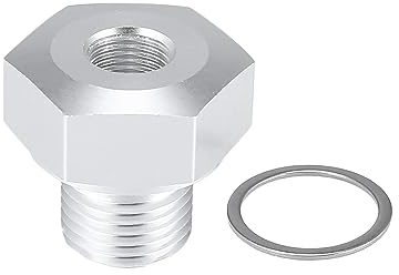 X AUTOHAUX Auto Öldrucksensor Adapter Ersatz M16 x 1.5 Adapter 1/8 NPT