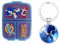 OM SUPPLIES Sonic - Lonchera reutilizable con 3 compartimentos para niños, incluye llavero Sonic