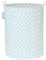 Sea Team 19.7 Inch Large Sized Waterproof Coating Ramie Cotton Fabric Folding Laundry Hamper Bucket Cylindric Burlap Canvas Storage Basket with Stylish Bohemia Mint Design