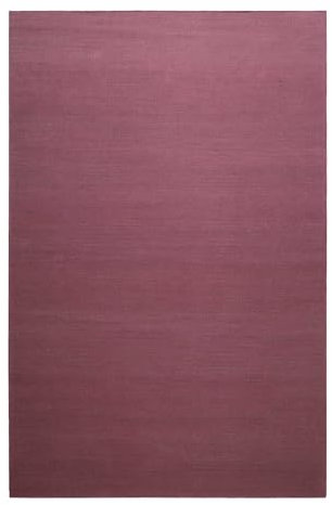 Wecon Home Robuster Green Looop Kelim Baumwoll-Teppich für Wohnzimmer, Schlafzimmer, Esszimmer, Kinderzimmer und Flur - Nizza (160 x 230 cm, Bordeaux)