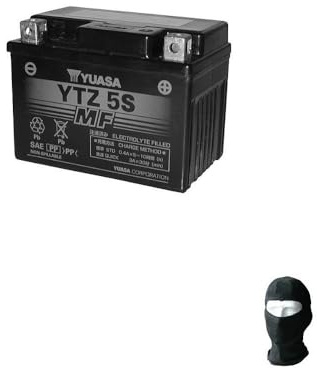 COMPATIBILE CON HONDA MSX 125 2018 BATTERIA YUASA YTZ5S (SIGILLATA E COMPLETA) 12V/3,5AH BATTERIE PER MOTO SCOOTER SPECIFICA 115X72X86MM