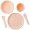 BIOZOYG juego de vajilla infantil 5 piezas bioplásticas I juego de desayuno apto para lavavajillas I juego de plato-bol-taza-cuchara-tenedor I regalo para niños I vajilla infantil con motivo tigre