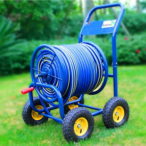 ZCBYBT Garten Schlauch Reel Cart Kit Autowäsche Reinigung Wasser Rohr Lagerung Rack With3/4'Schlauch Für Rasen, Terrassen Und Farmen,80m