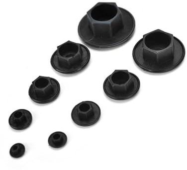 IOFIT 20 Stück Innensechskant-Allen-Bolzen, Schraubenmutter, Sechskant-Abdeckkappe, Schutz, Befestigungselemente, Schrauben, Abdeckungen, Kappen M5-24 (Color : Svart, Size : M8)