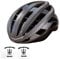 ROCKBROS Fahrradhelm Integrierter Radhelm, Leichter Cityhelm Rennradhelm, Robuster Atmungsaktiv für Mountainbikes Rennräder Unisex Erwachsene Damen und Herren L(58-62cm) Silber-glänzend