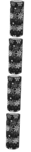 Tofficu 4pcs Tulle Yarn Christmas Decorative Tape Christmas Ribbon for Wreaths Snowflake Tulle Fabric Christmas Fabric Ribbons Blue Christmas Ribbon Christmas Tree Tulle Ribbon Snowglobe
