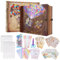 Unser Abenteuer Buch Scrapbook Fotoalbum mit 146 Seiten geprägte Wörter Hard Cover Reise Scrapbook, 22 x 19cm Our Adventure Book, für Jubiläum Hochzeit, Valentinstag Geschenke, Weihnachten etc