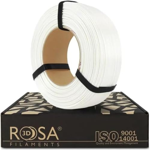 ROSA3D PETG HT Filament 1.75 mm für 3D Drucker, Winterweiß Refill 1 kg
