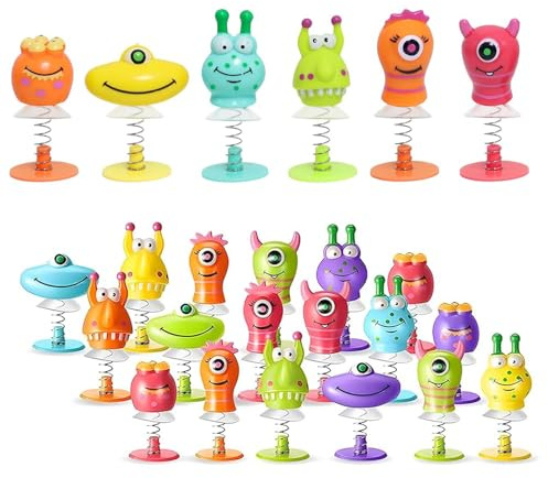 YHNMMNO 18 Stück Monster Springspielzeuge,Hüpfmonster Gastgeschenke,Partygeschenke für Kinder,Monster Party Deko,Springknete für Kinder,Spielzeug,Geburtstagsgeschenke (zufällige Farbe)