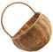Alipis 1pc Retro Hanging Basket for Kitchen Storage Decorative Rattan Style Container for Eggs Vegetables or Flowers Ideal Wall Mounted Supply Basket