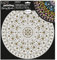 Aladine - Schablone & Halterung Mandala 30 cm – zum Erstellen von Mandalas in Dot Painting – Malerei auf Kieselstein, Holz, Stoff, Leinwand – Dotting Malerei Punkte – Kreatives Hobby – 85507