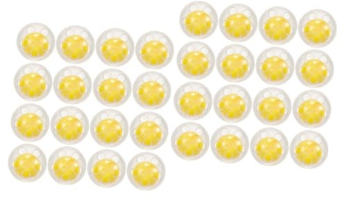 Lurrose 2 Sätze Glocke Kugel Plüschmacher Plüschballmacher Geräuschmacher Plüsch-klangerzeuger Rasseln Gerät Kinderklingel Diy Zubehör Plüschspielzeug-glockenersatz Plastik 50 Stück * 2