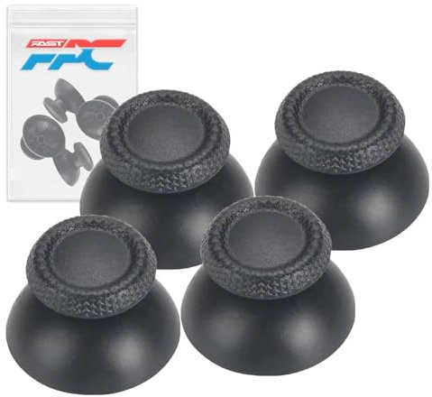 Lot de 4 joysticks analogiques de rechange compatibles avec les manettes Sony Playstation 5 (PS5) Noir
