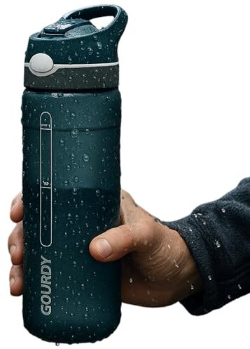 OKLAIR - GOURDY - Gourde Filtrante 750ML pour Survie & Randonnée | Filtre à Eau Intégré Portable | Purificateur d’Eau pour Camping, Outdoor, Urgences