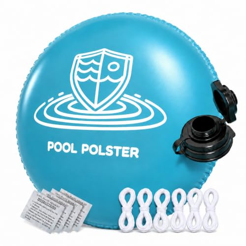 Obqer Poolkissen Winter, XXXL Poolkissen Rund 4m Mit Doppelnaht | Frostschutz Luftkissen, Mit DoppeltüR-FüLlventil, Pool Winterabdeckung mit Seil & Reparaturflicken, Schutz von Schwimmbecken
