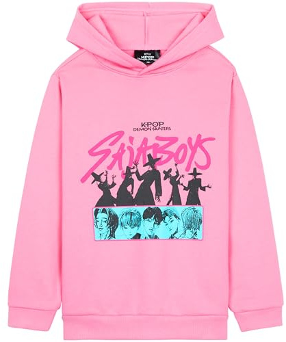 Get Trend Kpop Demon Hunters Officiel Sweat a Capuche Fille, Hoodies Cosy, Chaud Cadeau pour Filles et Ado