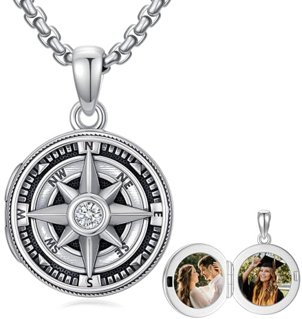 PARYFO Medaillon und Urne Halskette 925 Sterling Silber Pferd/Baum des Lebens/Herz Medaillons Herz/Teardrop/Sonnenblume/Hundepfoten Urne Anhänger Kette Keepsake Schmuck
