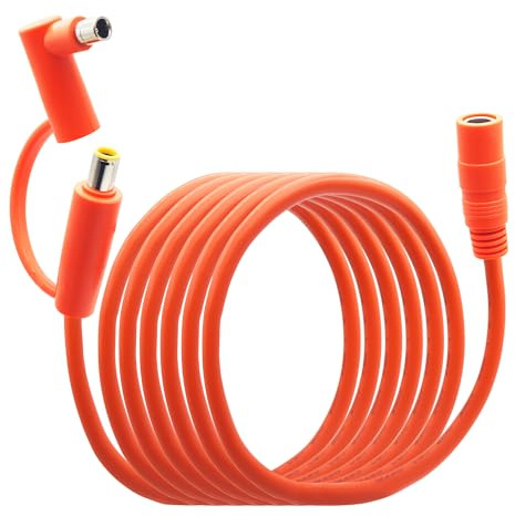 LANMINGLEL Cable de alimentación para panel solar DC7909 de 14 AWG DC 8 mm, cable de carga solar hembra a macho con fuente de alimentación DC8020, para generadores, fuente de alimentación portátil (2