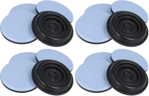 GLEITGUT Klavieruntersetzer 4 Stück Teflon Klaviergleiter Rollenuntersetzer 65 mm Untersetzer für Klaviere (Packung mit 4)