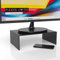 Acrylic Monitor/TV Stand Computer Screen Riser Plinth - Clear/Black/White/Glass Effect (Clear) (Black)