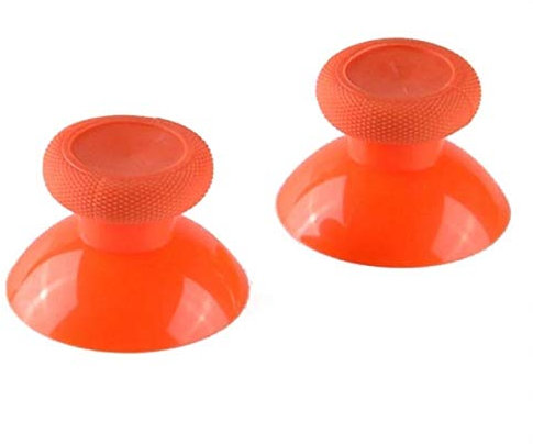 Analog Stick Thumbsticks Joystick Cap Thumb Grips for Xbox One Controller Mushroom Cap Rubber Cover (Orange)